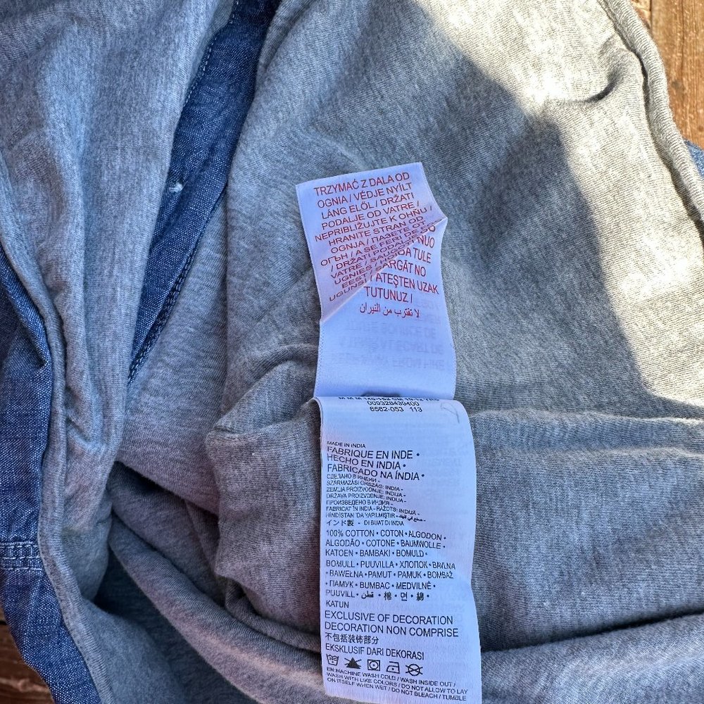 Hem 23" Levi’s Kids Denim Jacket Lightweight Cotton Knit Lined - Picture 10 of 10